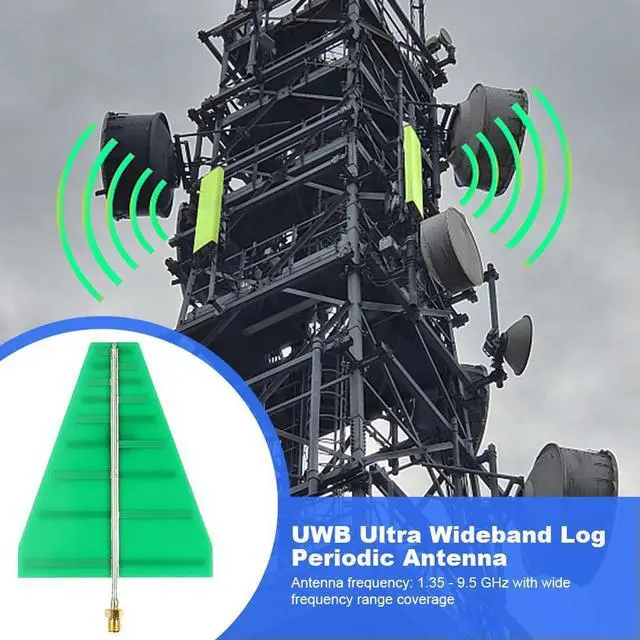 Alt view image 3 of 4 - UWB Ultra Wideband Log Periodic Antenna 1.35GHz-9.5GHz Log-Periodic Directional UWB Antenna 5-6dB Versatile Applications