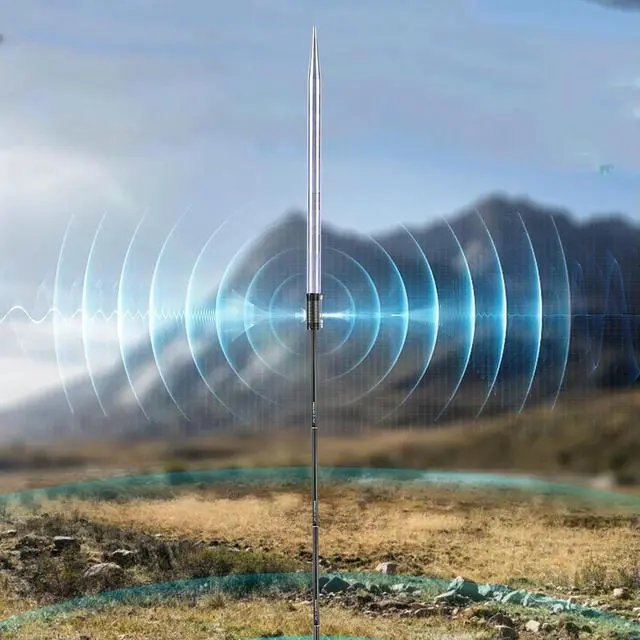 Alt view image 3 of 7 - 1PCS Short Wave Antenna Ground Anchor Aluminum Alloy Ground Anchor M10 Thread Stake Ground Nail for Pac-12 Ma-12 Antenna