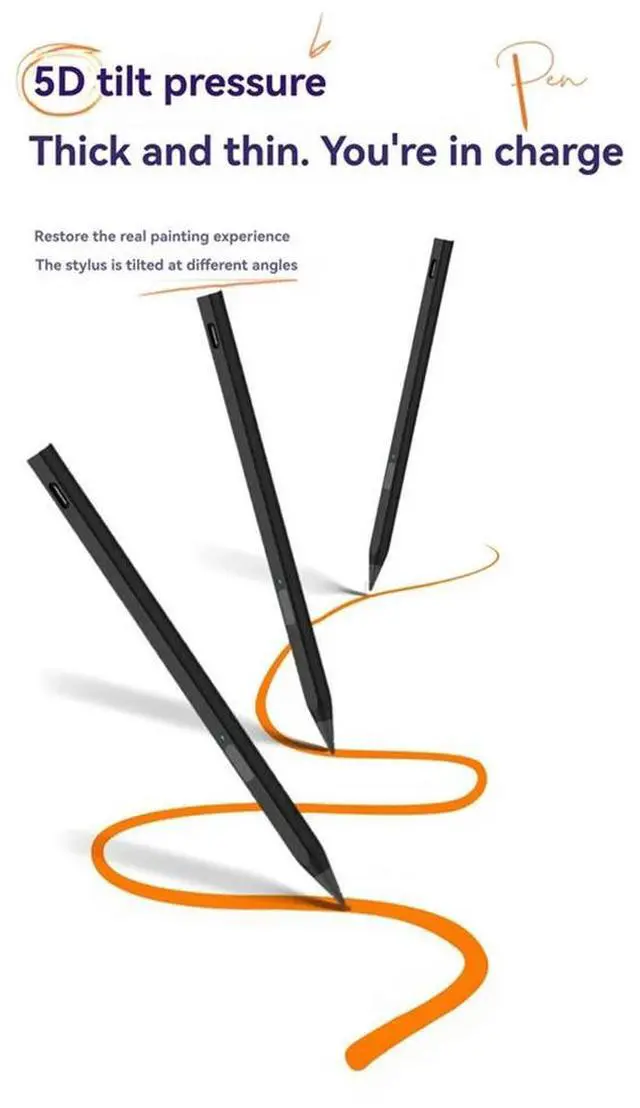 Alt view image 3 of 7 - 4096 Stylus Pen for Remarkable Paper Pro Stylus with Eraser 4096 Pressure-Sensitive Magnetic Touch Screen Stylus