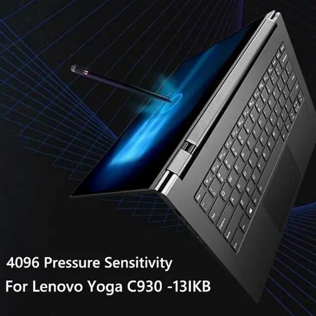 Alt view image 3 of 7 - Active Stylus Pen for ThinkPad, 4096 Pressure Sensitivity Pen for Yoga C930 13IKB 01FR713 ST70R02360 Tablets
