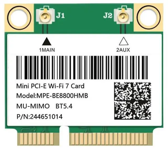 Alt view image 4 of 7 - AX8774 Bluetooth 5.4 7 BE200HMW BE200 Wireless Network Card Mini For Pcie Tri Band 2.4G/5G/6Ghz 10/11 Ready