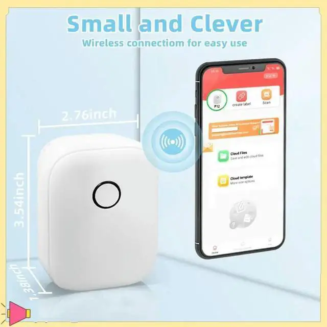 Alt view image 2 of 7 - P12 el Maker Mini Bluetooth el Printer Portable Thermal Sticker Machine For Office Home