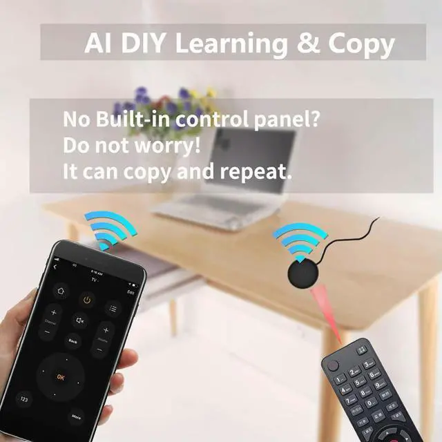 Alt view image 3 of 4 - IR Remote Control Works with Alexa Google Home Yandex Alice IR Remote Life APP Control for Home