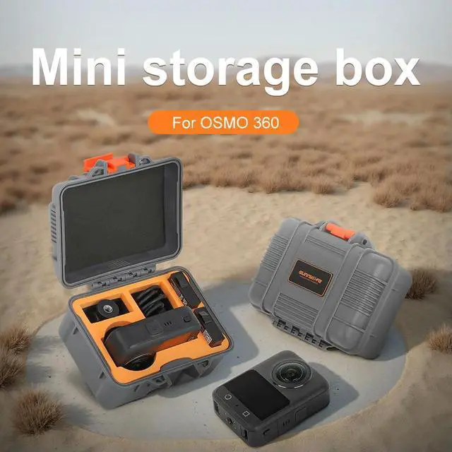 Alt view image 2 of 4 - For OSMO 360 Camera Box Waterproof Mini Case Shockproof Camera Protect Container Camera Accessory Organizer