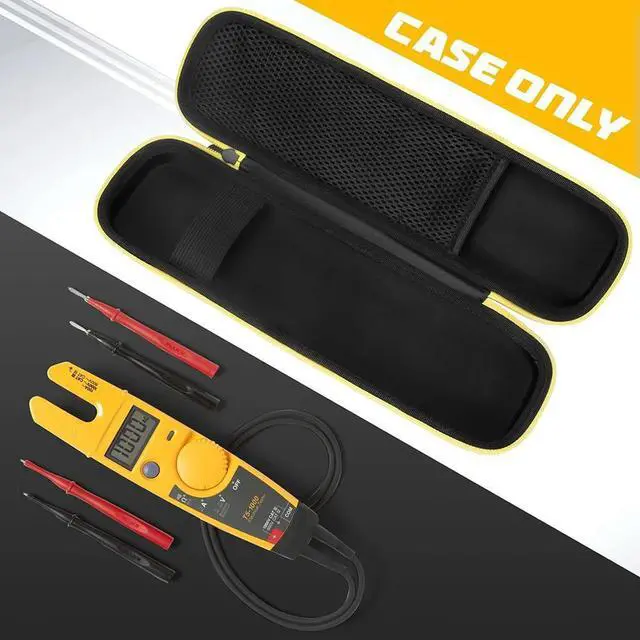 Alt view image 2 of 4 - EVA Hard Case Waterproof Portable Bag Shockproof Zipper Handbag with Mesh Pocket for Fluke T5-1000/T5-600/-1000/-600