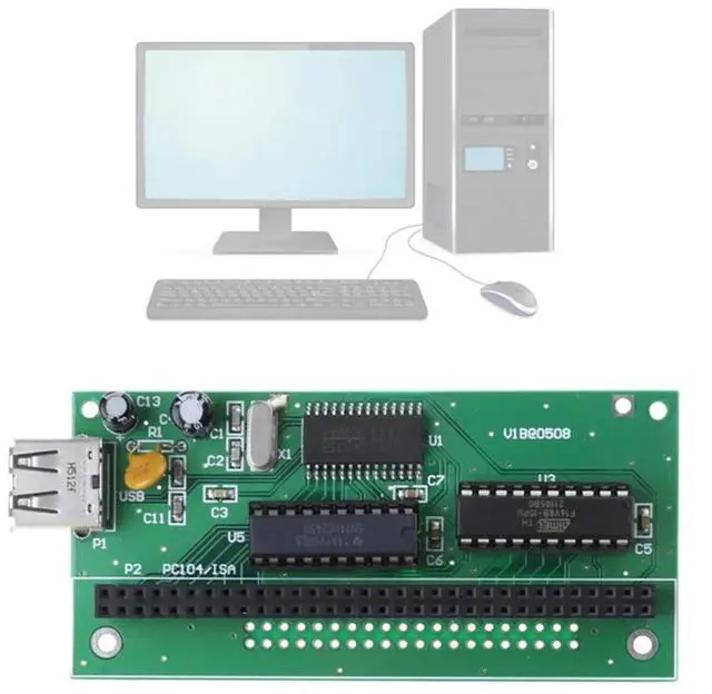 Alt view image 4 of 7 - PC104 To USB Adapter Card PC104-USB Plate For Industrial Control Computer System Data Exchange