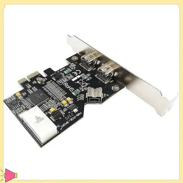 Alt view image 3 of 7 - 3 Port PCI-E Firewire 800 Card IEEE External1394b X 2 + Internal 1394B X 1 Controller Card Adapter For Win 7/8/10