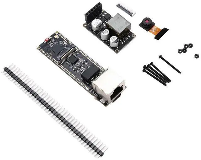 Main image of ESP32-S3 ETH Cam Ethernet Development Board PoE SD Camera Compatible for Raspberry Pi Pico POE-ETH-CAM-KIT-OV5640