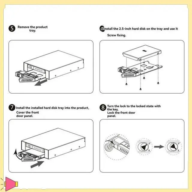 Alt view image 3 of 7 - 2.5 Inch SSD Laptap Hard Drive Box SATA Internal USB 3.0 6TB High-Speed With Component Hard-Disk Enclosure