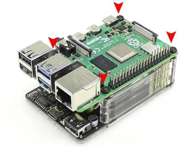 Alt view image 2 of 6 - UPS Lite UPS Power HAT Board With Electricity Detection For Raspberry Pi 4B 3B+ 3B