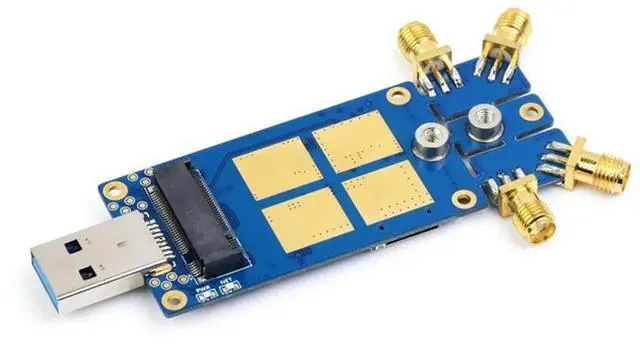 Main image of 5G DONGLE Adapter Expansion Board Blue With Four Antennas USB3.1 Interface M.2 USB3.1 For Raspberry Pi Jetson Nano