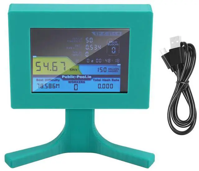Main image of Nerdminer V2 56kh/S 2.8 Inch LCD Display Nerdminer Bitcoin Crypto Solo Lottery Desk Miner Cryptocurrency Miner Green