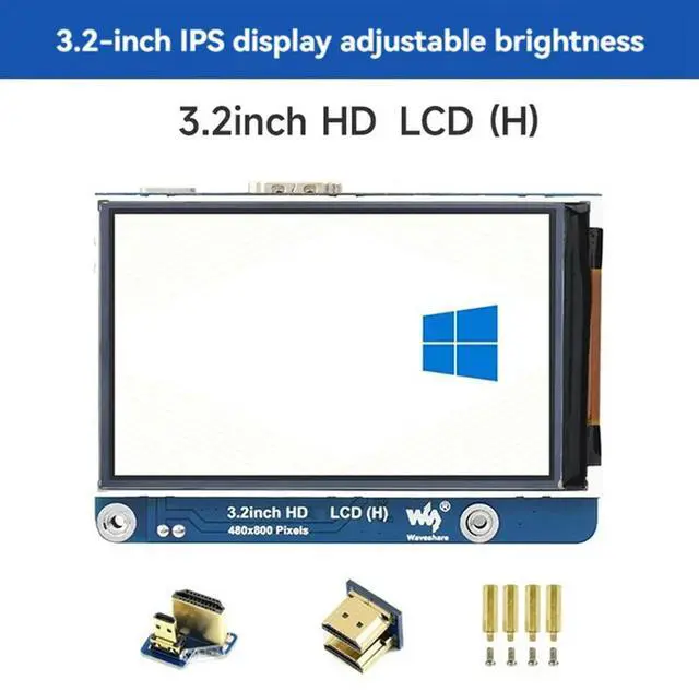 Alt view image 2 of 4 - Waveshare 3.2 Inch IPS Display 480X800 -Compatible Interface Adjustable Backlight Brightness For Raspberry Pi Jetson Nan