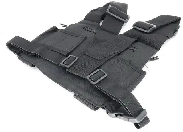 Alt view image 4 of 7 - Radio Harness Chest Front Pack Adjustable Strap Vest Rig Carry Bag Lightweight for Baofeng UV-5R UV-82/BF-888S TYT/ICOM
