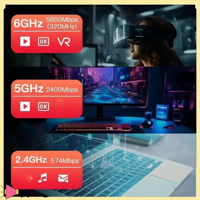 Alt view image 4 of 7 - 7 BE200 PCIE Adapter For Bluetooth 5.4 Tri-Band 2.4G/5G/6Ghz 8774Mbps BE200NGW Wireless Network Adapter Win11