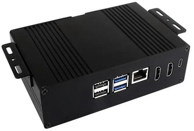 Alt view image 4 of 7 - Multi-Functional All-In-One Mini-Computer Kit Designed for Raspberry Pi 5, Aluminum Alloy Case for PCIe Adapter C