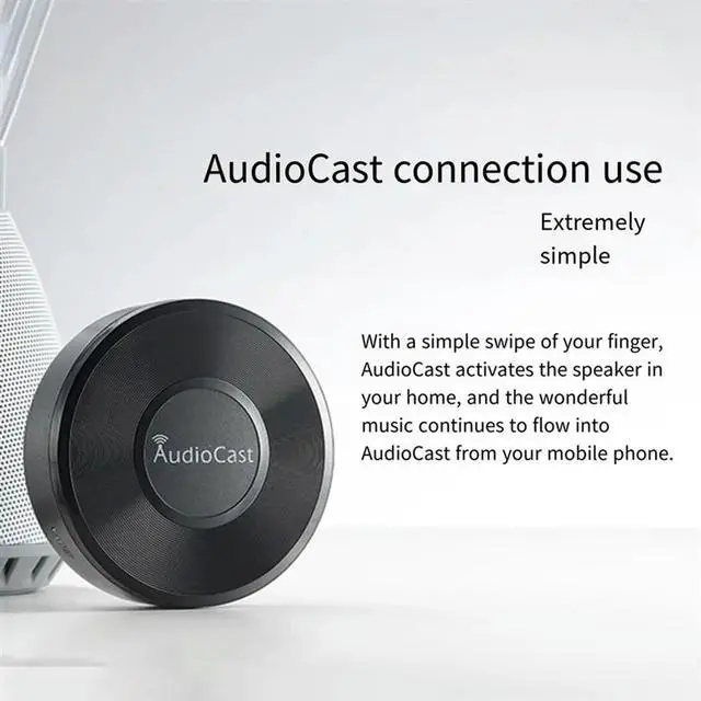 Alt view image 2 of 7 - Wireless Music Audio Streamer Receiver Audiocast Ieast Play M5 DLNA For Airplay Audio Adapter Multi Room Streams, Durab