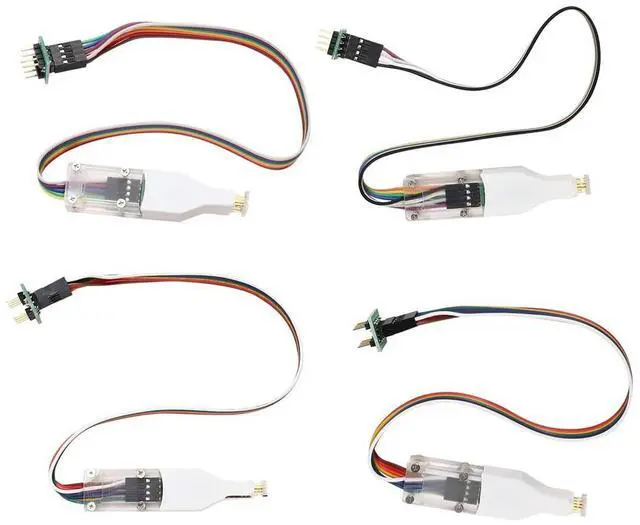 Alt view image 4 of 7 - 4pcs for Sop8 Soic8 Wson Chip Download Burn Write Probe Spring Needle Flash Eeprom Chip Burner Cable Sop8 Soic8 Chip