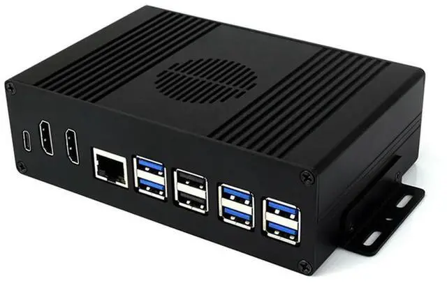 Main image of Multi-Functional All-In-One Mini-Computer Kit Designed for Raspberry Pi 5, Aluminum Alloy Case for PCIe Adapter B