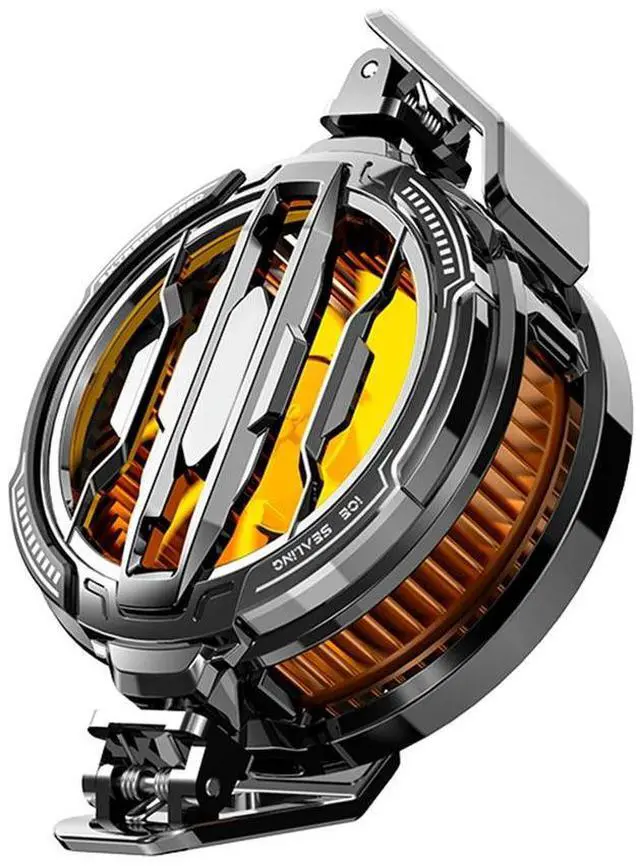 Alt view image 4 of 4 - Magnetic & Back Clip Mobile Phone Semiconductor Cooling Fan Radiator RGB Mobile Phone Cooler Radiator for Tiktok Live Streaming