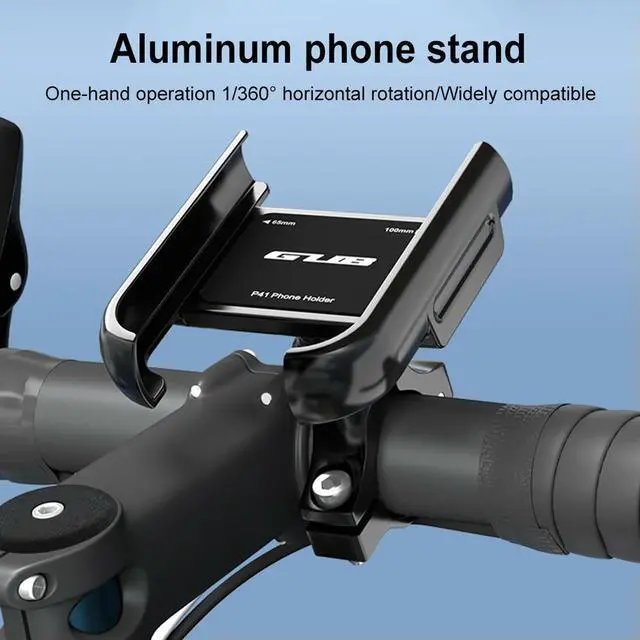 Alt view image 2 of 4 - Bicycle Phone Mount Stand 360° Rotation Motorcycle Mobile Phone Mount Bicycle Navigation Phone Bracket for 4.2-7.5 Inch Phone