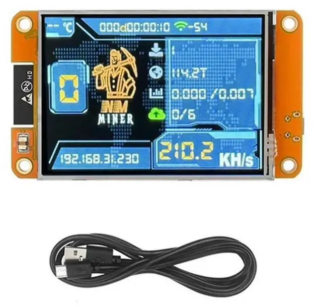 Alt view image 4 of 4 - Nmminer Nerdminer V2 940KH/S Hashrate BTC Solo Lottery Miner ESP32 2.8 Inch Display Bitcoin Crypto Lottery Miner