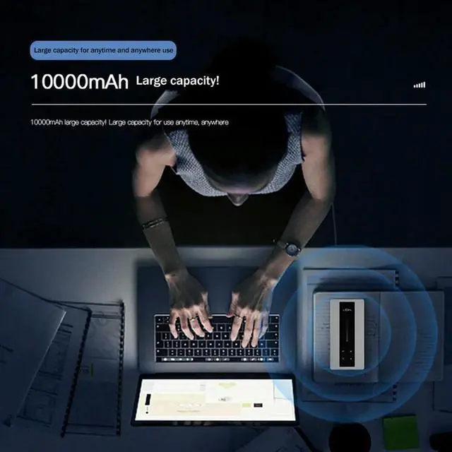 Alt view image 2 of 4 - 4G LTE Wireless Router 150Mbps Portable Wireless Hotspot RJ45 Network Port Router With SIM Card Slot Adapter