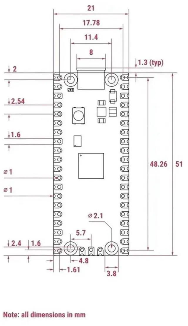 Alt view image 2 of 4 - For Raspberry Pi Pico 2 Kit with LCD Display Development Board RP2350 Microcontroller ARM Cortex-M33 Motherboard