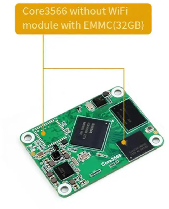 Alt view image 3 of 4 - Core3566 Module, Rockchip RK3566 Quad-Core Processor, for Raspberry Pi CM4,2GB+ 32GB Emmc
