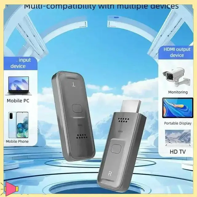 Main image of 5G Wireless -Compatiblei Video Transmitter & Receiver Kit Home Audio Video TV Stick Full HD Mini Projector Extender