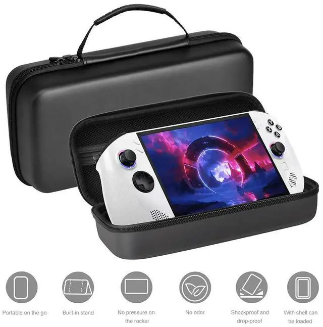 Alt view image 2 of 7 - EVA Hard Carrying Case Bag for Legion Go S Handheld Game Console Waterproof Travel Case Anti-Drop Protective Case