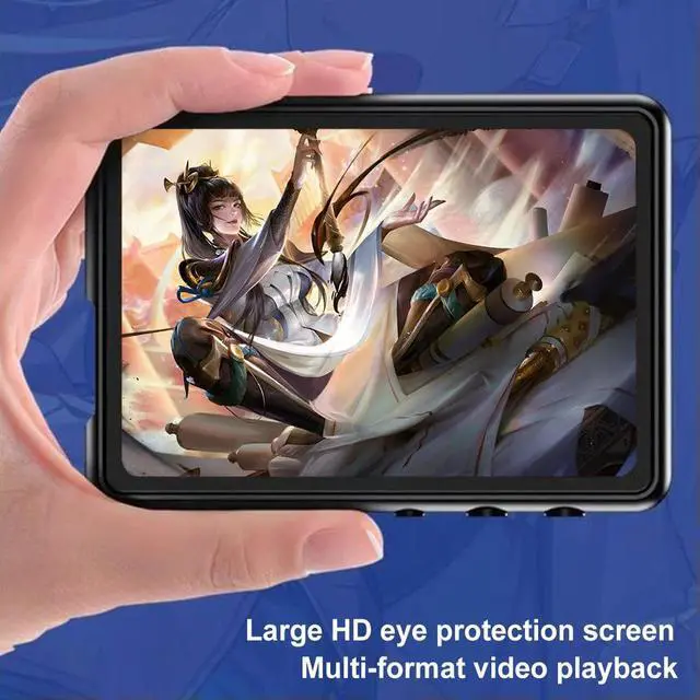 Alt view image 3 of 7 - MP3 MP4 Player HiFi MP4 Walkman Full Touch Screen Bluetooth-Compatible Portable MP3 Player with Speaker FM/E-book/Recorder