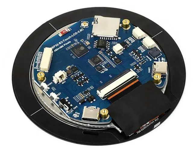 Alt view image 4 of 4 - ESP32-S3 2.8inch Capacitive Touch Round Display Development Board, 480x480, Supports &Bluetooth,ESP32 With Display