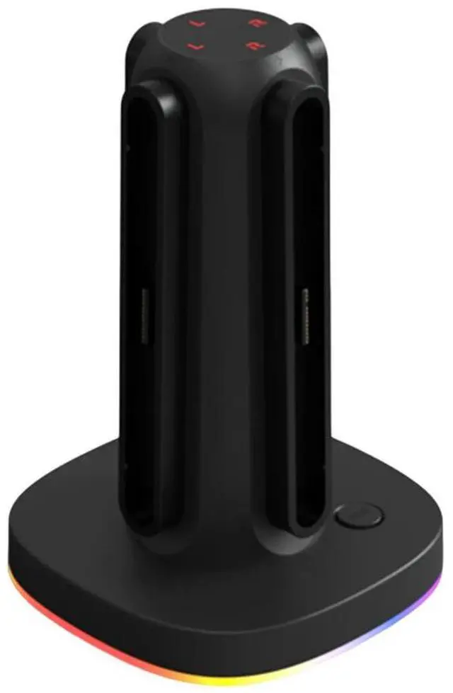 Alt view image 4 of 7 - For NS2 Magnetic Charger Station 4-In-1 Game Controller Charging Base Space-Saving Gamepad Charging Station Gaming Accessories