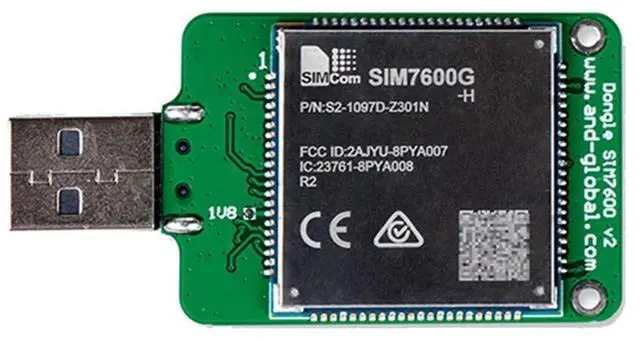 Alt view image 3 of 4 - SIMCOM SIM7600G H USB Dongle HSPA+ GSM GPRS EDGE UMTS LTE 4G Cat4 Module For SIM7600 SIM7500 SIM7600X-H Series