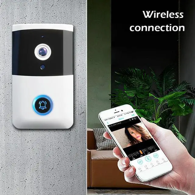 Alt view image 2 of 7 - Wireless Video Doorbell IR Night Vision Door Bell Two-way Audio Home Door Bell for Home Security Alarm System