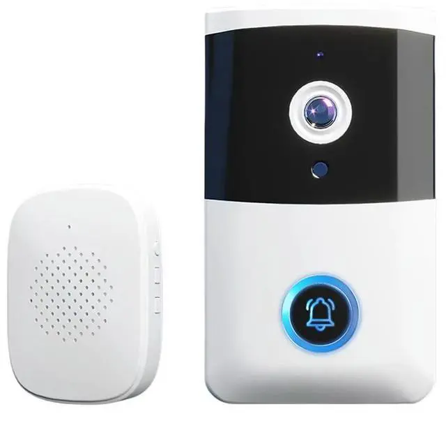 Alt view image 4 of 7 - Wireless Video Doorbell IR Night Vision Door Bell Two-way Audio Home Door Bell for Home Security Alarm System