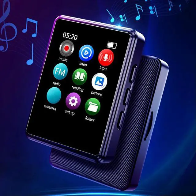 Alt view image 4 of 7 - MP3/MP4 Mini Portable Player Compatible with Bluetooth Sport Music Player Built in Speaker 128GB 1.77 Inch for Student Daily Use