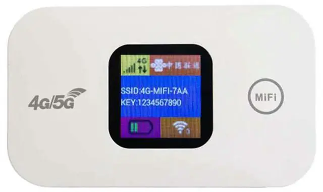 Main image of 4G LTE Wireless 150Mbps Mini 4G Router Sim Card Slot Portable Network Hotspot Device 2100mAh Colorful LED Display