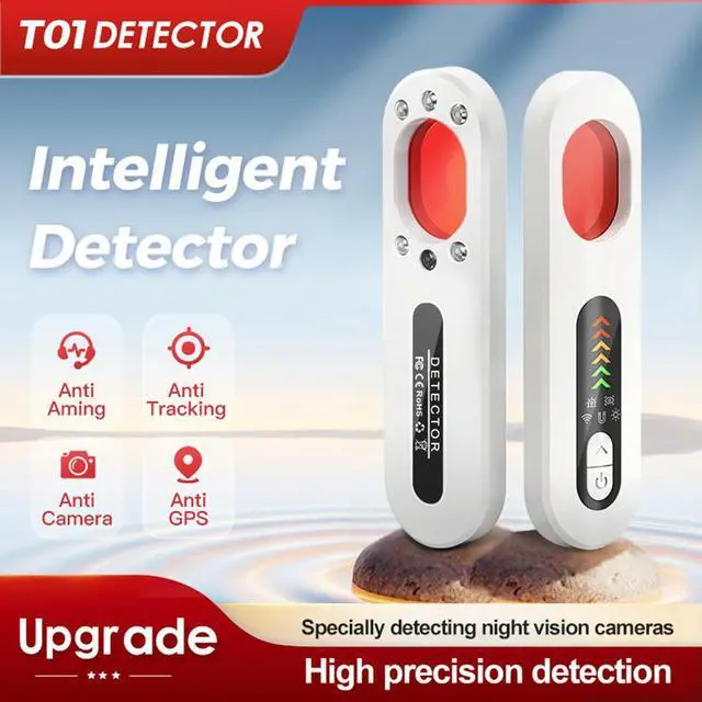 Alt view image 2 of 4 - Anti Candid Camera Detector 5 Levels Sensitivity Wireless Infrared Car GPS Tracker Detector Hidden Bug and Camera Detector