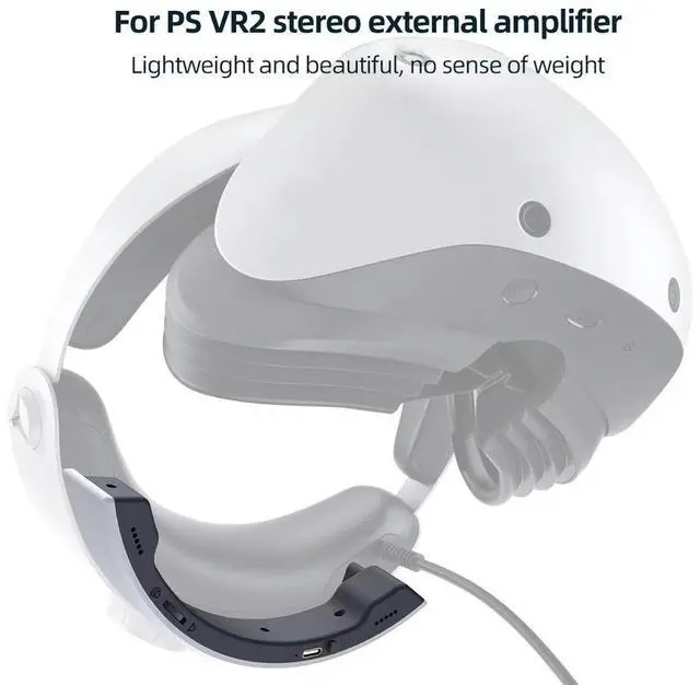 Alt view image 2 of 4 - Helmet Stereo Loudspeakers Headphones for PS VR2 Helmet Semi Circular Speaker Amplifier with 300mAh Rechargeable