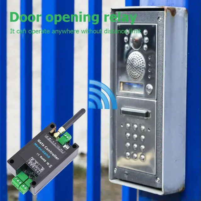 Alt view image 4 of 4 - GSM Gate Gate Door Opener Relay Switch Mobile Phone Door Remote Controller Free Call 850/900/1800/1900MHz