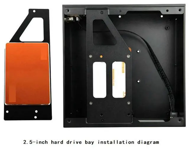 Alt view image 4 of 7 - Mini ITX Computer Case Chassis Aluminum HTPC Mini ITX DIY PC Cases A01 Chassis HTPC Horizontal Computer