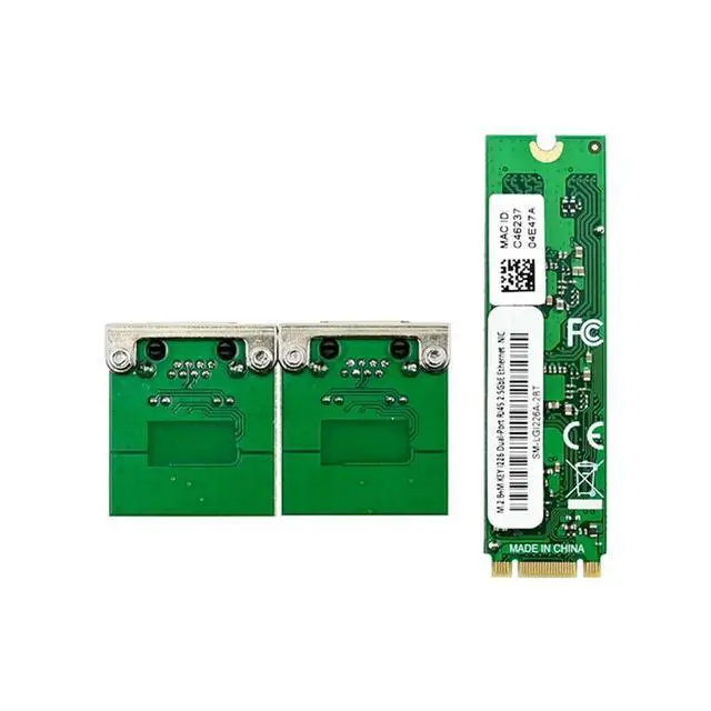 Alt view image 2 of 7 - ST7465 M.2 B+M I226-T2 Industrial Grade 2.5G Gigabit Ethernet Card I225V PCIE Dual Electrical Port Network Card