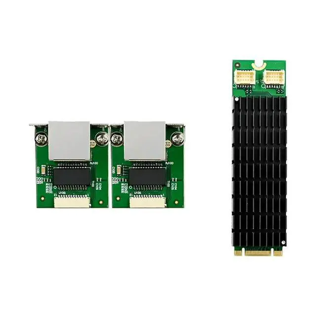 Alt view image 4 of 7 - ST7465 M.2 B+M I226-T2 Industrial Grade 2.5G Gigabit Ethernet Card I225V PCIE Dual Electrical Port Network Card