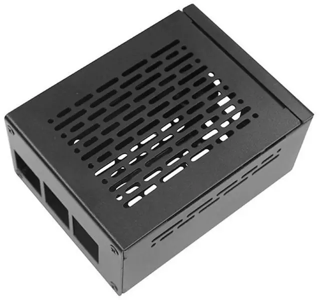 Alt view image 2 of 7 - For Raspberry Pi 5 PCIe to M.2 NVMe HAT+Radiator+Case for 2242 2230 NVMe SSD Expansion Board 128GB SSD Kit