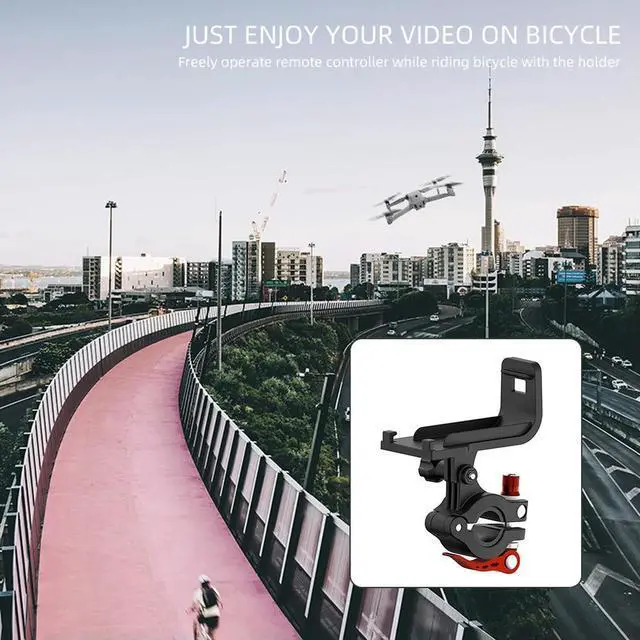 Alt view image 4 of 7 - Drone Remote Control Bike Bracket Safety Elements Playing Eco-friendly for Mavic Air 2 Cycling Handlebar Holder