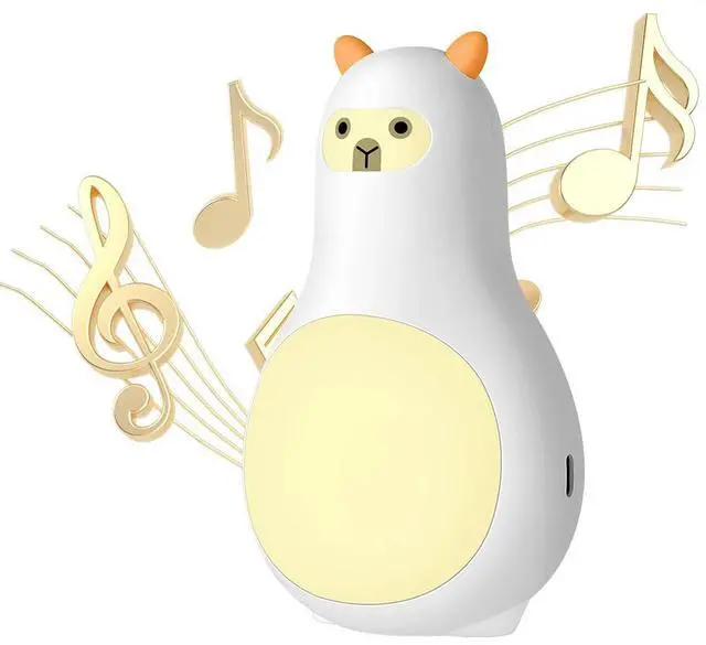 Main image of LED Portable Sleeping Aid Speaker with Hook Sleep Sound Machine Warm Light Sleep Speaker for Bedroom Living Room Bedside