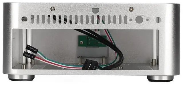 Main image of Aluminum Chassis Small Desktop Computer Case PSU HTPC Mini-ITX PC Case 2 USB 3.0 Ports