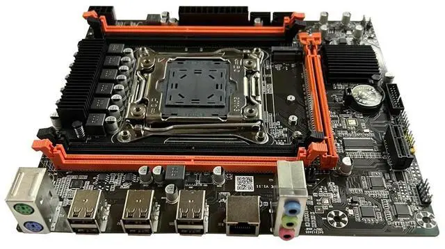 Alt view image 4 of 4 - X99E Motherboard+E5 2678 V3 CPU+Thermal Grease Support 4 DDR4 RECC RAM Gigabit LAN Card PCIEX16 NVMe Desktop Motherboard